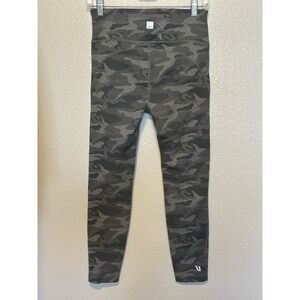 Vuori Womens Size Small Caspian Camo Heather Gray Gym Yoga Studio Leggings